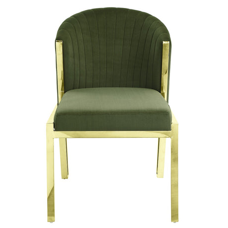 Fallon Green Side Chair (Set of 2) - Ornate Home