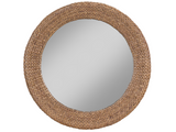 Fallon Wheat Round Mirror - Ornate Home