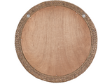 Fallon Wheat Round Mirror - Ornate Home