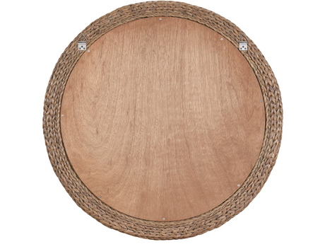 Fallon Wheat Round Mirror - Ornate Home
