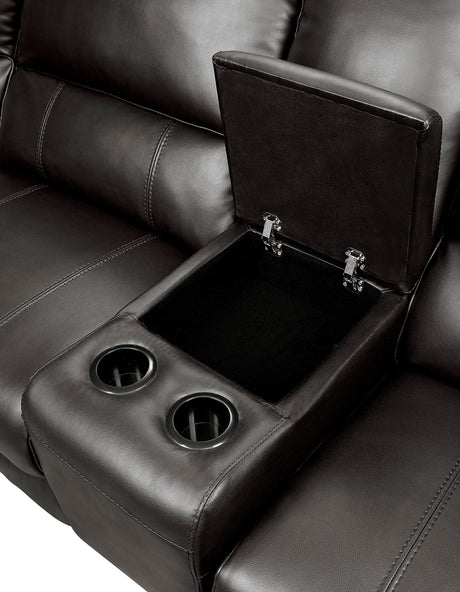 Falun Brown 6-Piece Modular Power Reclining Sectional - Ornate Home