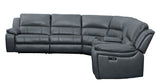 Falun Gray 6-Piece Modular Power Reclining Sectional - Ornate Home