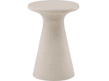 Fania Ivory Outdoor Side Table - Ornate Home