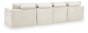Fannin Ivory 4-Piece Sectional with Ottoman - Ornate Home