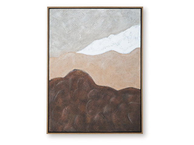 Fanthorne Tan/Brown/White Wall Art (Online Special Price) - Ornate Home