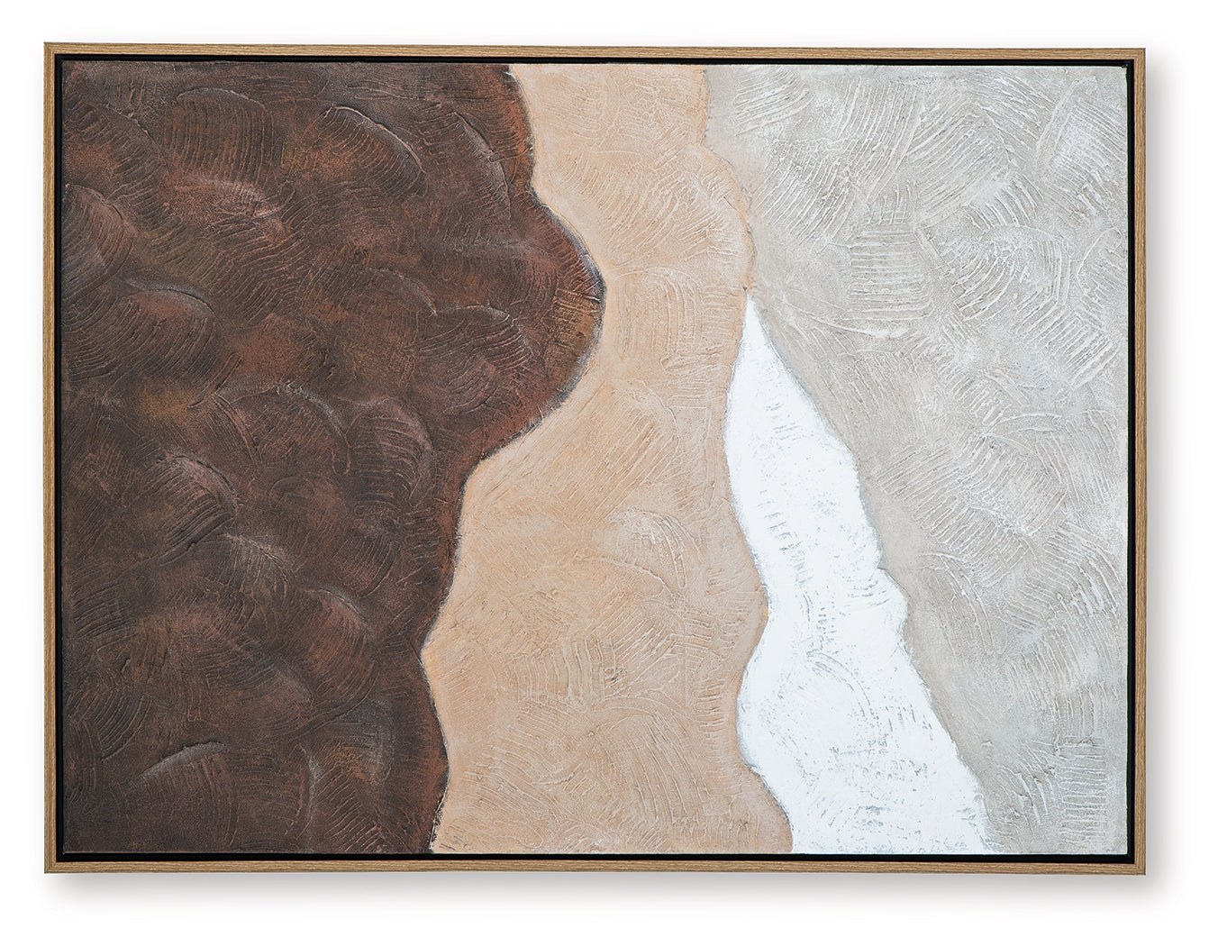 Fanthorne Tan/Brown/White Wall Art (Online Special Price) - Ornate Home