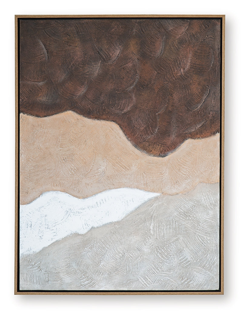 Fanthorne Tan/Brown/White Wall Art (Online Special Price) - Ornate Home