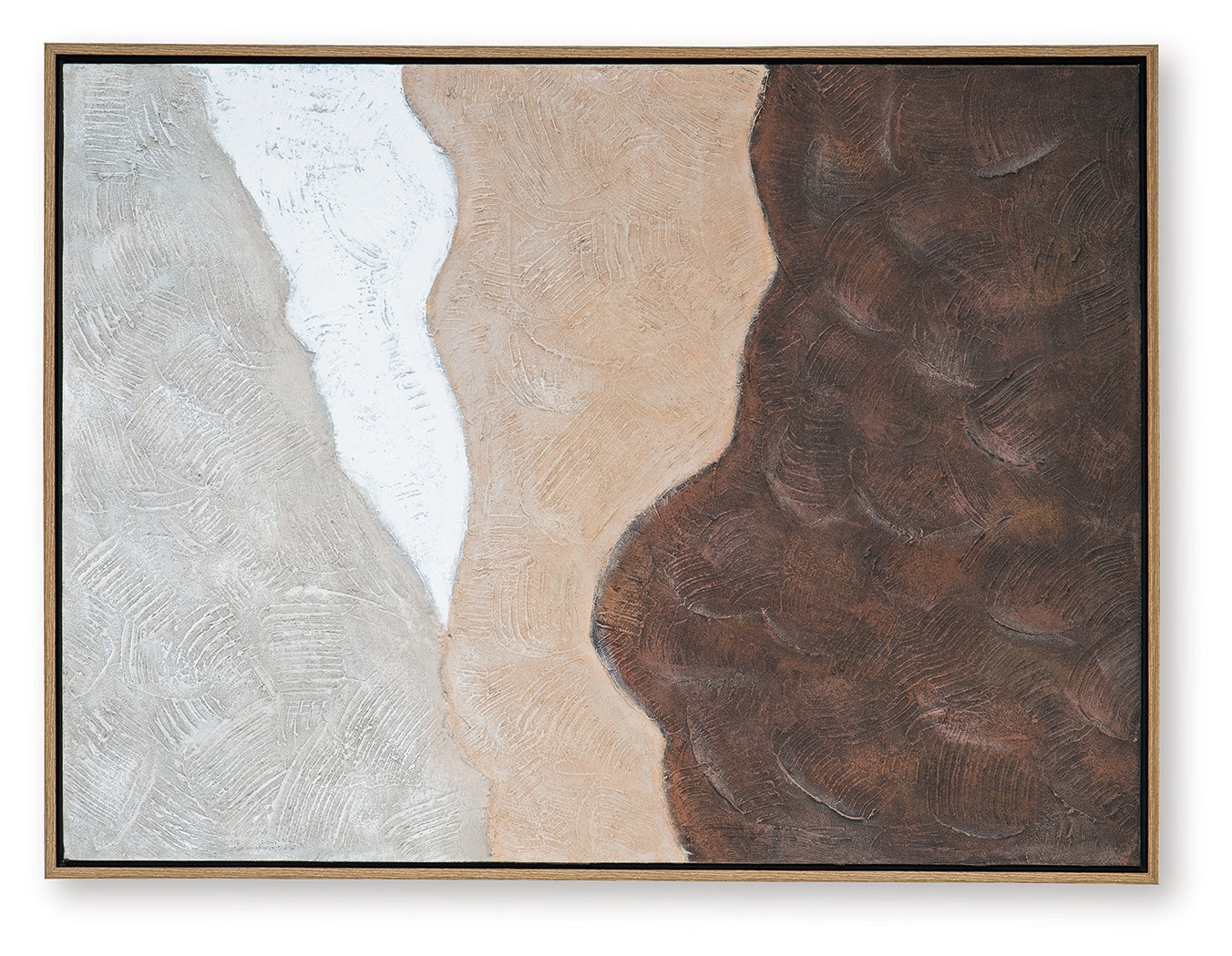 Fanthorne Tan/Brown/White Wall Art (Online Special Price) - Ornate Home