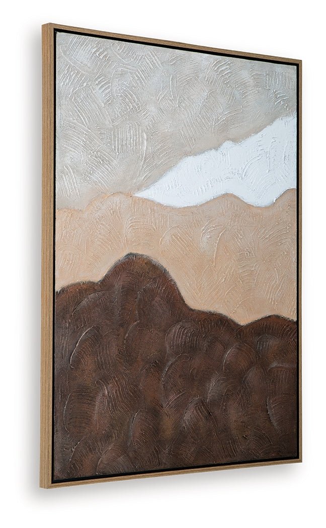 Fanthorne Tan/Brown/White Wall Art - Ornate Home