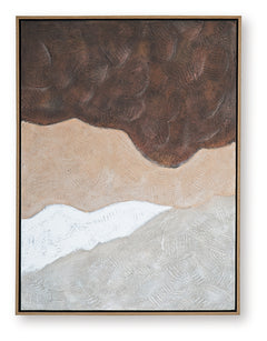 Fanthorne Tan/Brown/White Wall Art - Ornate Home