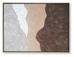 Fanthorne Tan/Brown/White Wall Art - Ornate Home