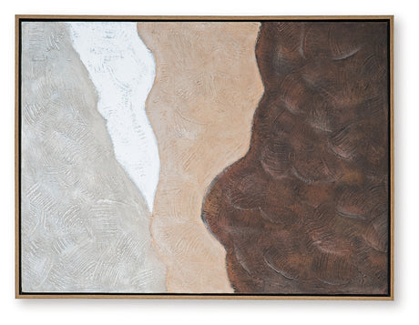 Fanthorne Tan/Brown/White Wall Art - Ornate Home