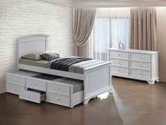 Fanton White Bed - Ornate Home