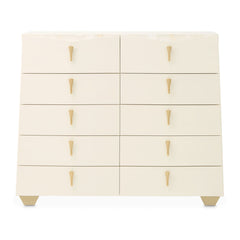 Fantosini Creamy Pearl 10-Drawer Mule Chest - Ornate Home