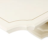 Fantosini Creamy Pearl Pedestal Dining Table - Ornate Home