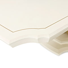 Fantosini Creamy Pearl Pedestal Dining Table - Ornate Home