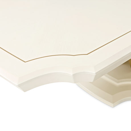 Fantosini Creamy Pearl Pedestal Dining Table - Ornate Home