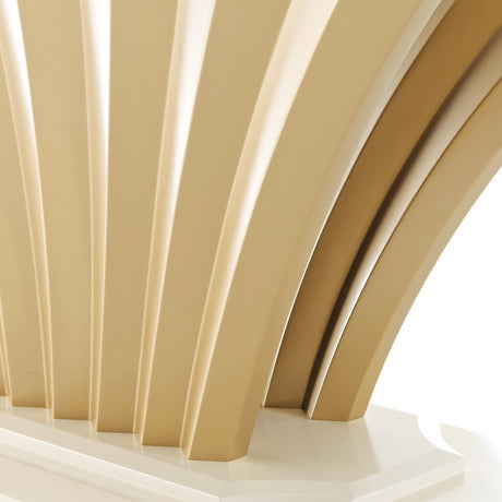 Fantosini Creamy Pearl Pedestal Dining Table - Ornate Home