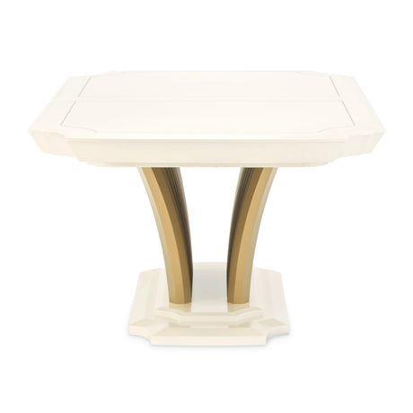 Fantosini Creamy Pearl Pedestal Dining Table - Ornate Home