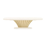 Fantosini Creamy Pearl Pedestal Dining Table - Ornate Home