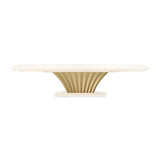 Fantosini Creamy Pearl Pedestal Dining Table - Ornate Home