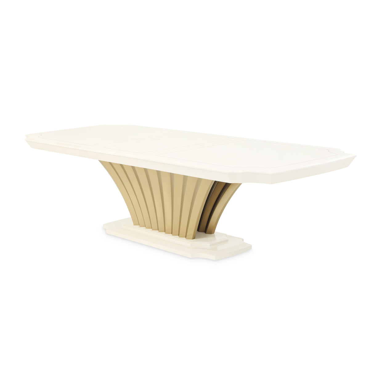 Fantosini Creamy Pearl Pedestal Dining Table - Ornate Home