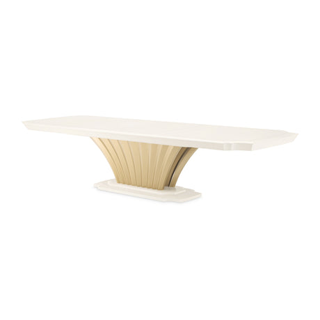 Fantosini Creamy Pearl Pedestal Dining Table - Ornate Home
