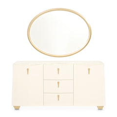 Fantosini Creamy Pearl Sideboard with Mirror - Ornate Home