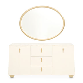 Fantosini Creamy Pearl Sideboard with Mirror - Ornate Home