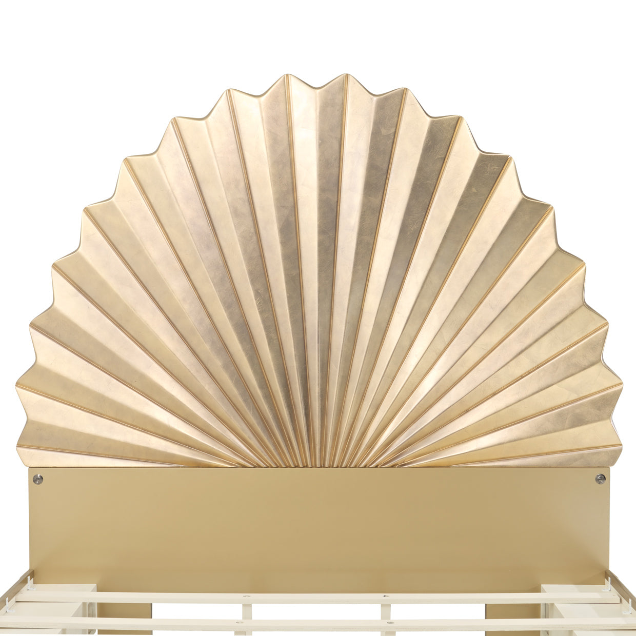 Fantosini Gold Leaf King Fan Bed - Ornate Home