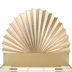 Fantosini Gold Leaf King Fan Bed - Ornate Home