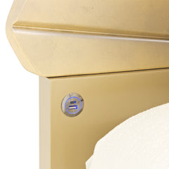 Fantosini Gold Leaf King Fan Bed - Ornate Home