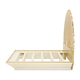 Fantosini Gold Leaf King Fan Bed - Ornate Home