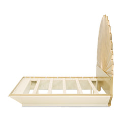 Fantosini Gold Leaf King Fan Bed - Ornate Home