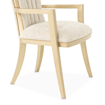 Fantosini Gold/Natural Arm Chair (Set of 2) - Ornate Home
