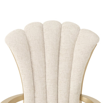 Fantosini Gold/Natural Arm Chair (Set of 2) - Ornate Home