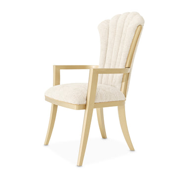 Fantosini Gold/Natural Arm Chair (Set of 2) - Ornate Home