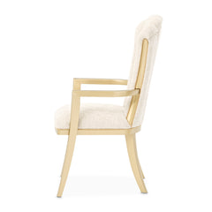 Fantosini Gold/Natural Arm Chair (Set of 2) - Ornate Home