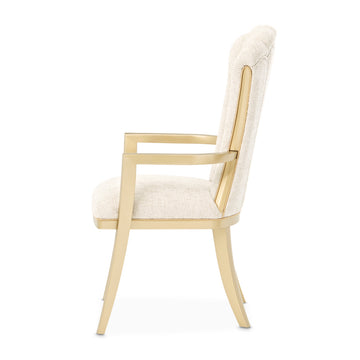 Fantosini Gold/Natural Arm Chair (Set of 2) - Ornate Home