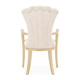 Fantosini Gold/Natural Arm Chair (Set of 2) - Ornate Home