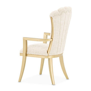 Fantosini Gold/Natural Arm Chair (Set of 2) - Ornate Home
