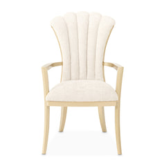 Fantosini Gold/Natural Arm Chair (Set of 2) - Ornate Home