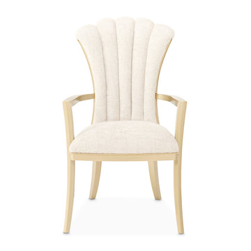 Fantosini Gold/Natural Arm Chair (Set of 2) - Ornate Home