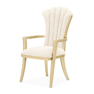 Fantosini Gold/Natural Arm Chair (Set of 2) - Ornate Home