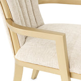 Fantosini Gold/Natural Arm Chair (Set of 2) - Ornate Home