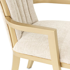 Fantosini Gold/Natural Arm Chair (Set of 2) - Ornate Home
