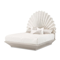 Fantosini Silver Leaf King Fan Bed - Ornate Home