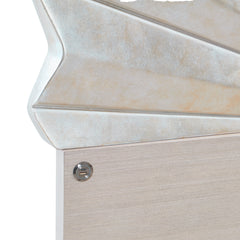 Fantosini Silver Leaf King Fan Bed - Ornate Home
