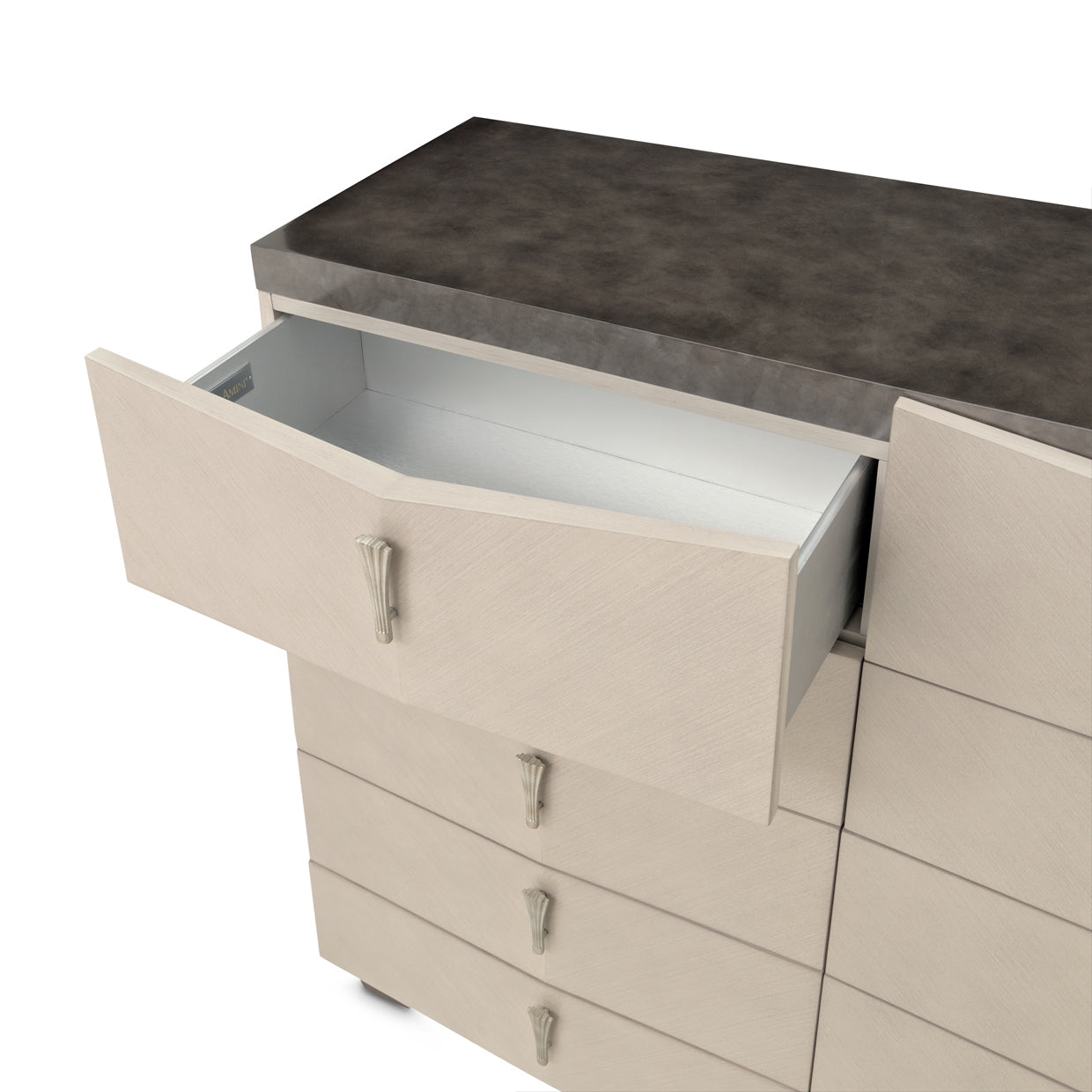 Fantosini Silver Mist 10-Drawer Mule Chest - Ornate Home