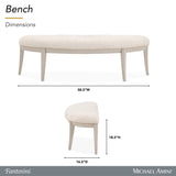 Fantosini Silver Mist Bed Bench - Ornate Home